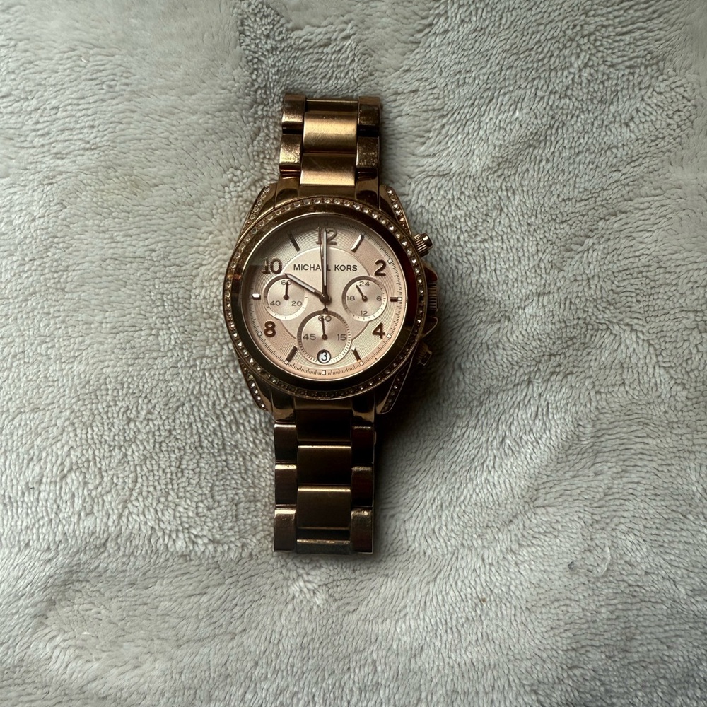 Michael Kors Rose Gold Chronograph Watch